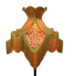 Lampshade Antique Gold lampshade table lampshade victorian lampshade floor lampshade/velvet lampshade/vintage shade/pendant lampshade/shade