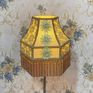Lampshade gold lampshade table lampshade victorian lampshade floor lampshade/velvet lampshade/vintage lampshade/pendant lampshade/shade