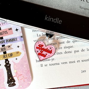 Kindle Charm Bookish Phone Charm Kindle Accessories Bookish Merch Phone Accessories Kindle Decor E-Reader Acrylic Dust Plug USB-C Plug