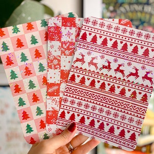 Navidad Kindle Insert Holiday Kindle Srickers E-Reader Holográfico Insertar Lindo Kindle Glitter Skin Bookish Decor Regalo para amante de los libros
