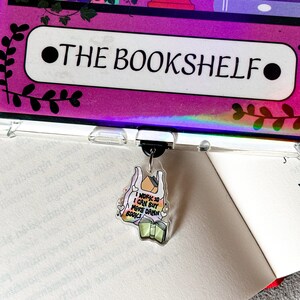 Kindle Charm Bookish Telefoonbedel Kindle Accessoires Bookish Merch Telefoonaccessoires Kindle Decor E-Reader Acryl Stofplug USB-C Plug