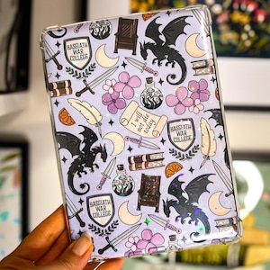 Vierter Flügel Kindle-Einleger Drache Kindle Srickers Romantasy E-Reader Holografischer Einleger Buch inspiriert Kobo Dekor Geschenk für Buchliebhaber
