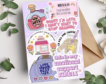 Kindle Insert for Clear Case Kindle Skin Printable Kindle Paperwhite Case Bookish Stickers E-Reader Template Kindle Decor