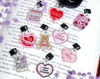Kindle Charm Bookish Phone Charm Kindle Accessories Bookish Merch Phone Accessories Kindle Decor E-Reader Acrylic Dust Plug USB-C Plug