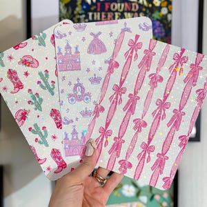 Kindle-Einlage Kindle-Aufkleber Coquette E-Reader Holografische Einlage Kindle Glitzer Cardstock Dekor Buchaccessoires Buchliebhaber Geschenk