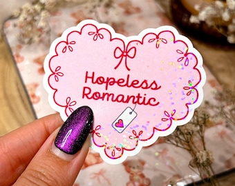 Coquette Kindle Sticker Kobo Decor E-Reader Romance Holographic Sticker Bookish Laptop Vinyl Sticker Kindle Accessories Gift for Book Lover