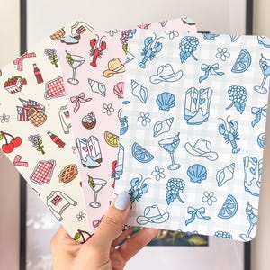 Kindle Insert Sommer Kindle Sticker E-Reader Holographic Insert Kindle Glitzer Cardstock Küstendekor Buchaccessoires Geschenk Buchliebhaber