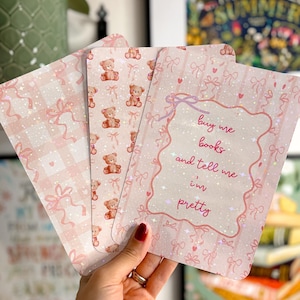 Coquette Kindle Insert Pink Bow Kindle Srickers E-Reader Holographic Insert Süße Kindle Glitter Skin Buchdekor Geschenk für Buchliebhaber
