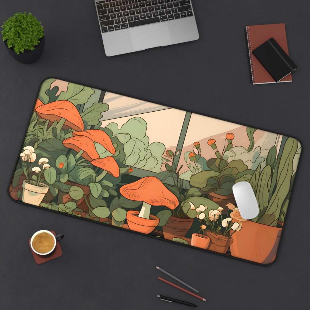 Cute Desk Mat Anime Desk Mat Desk Mat Aesthetic Etsy