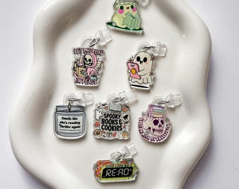 Kindle Charm Phone Charm Kindle Accessories Bookish Merch Phone Accessories Emotional Support Kindle Decor E-Reader Acrylic Dust Plug