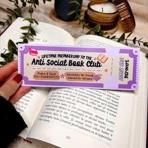 Book club Bookmark Ticket Cowboy Romance Bookmark Gift for Book Lover Bookworm Accessories  Bookish Merch True Crime Bookmark