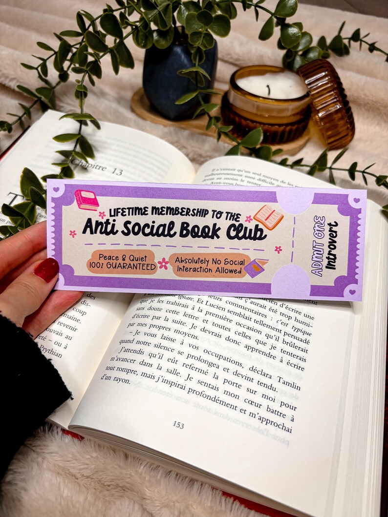 Book club Bookmark Ticket Cowboy Romance Bookmark Gift for Book Lover Bookworm Accessories  Bookish Merch True Crime Bookmark