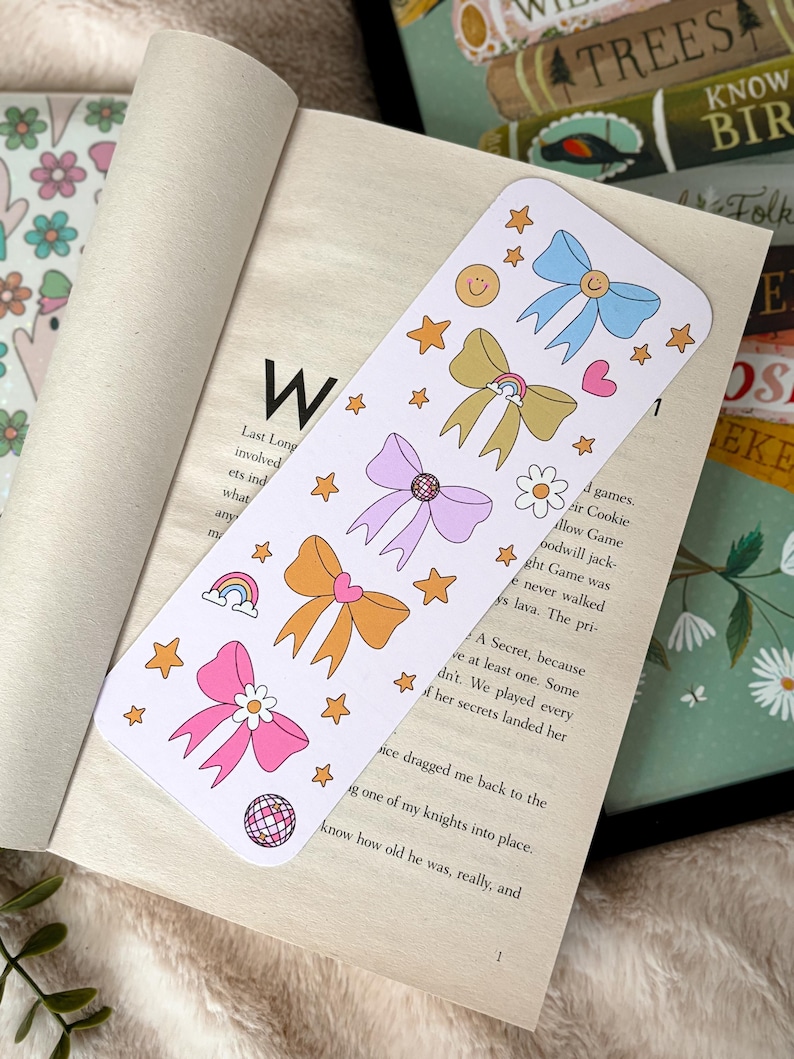 Coquette Bookmark Cute Bookish Merch Bookmark Gift for Book Lover