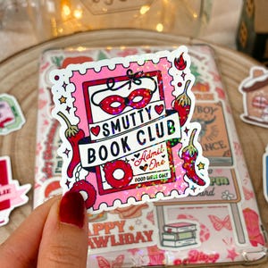 Smut Kindle Stickers Kobo Decor E-Reader Holographic Stickers Bookish Laptop Vinyl Stickers Kindle Accessories Gift for Book Lover