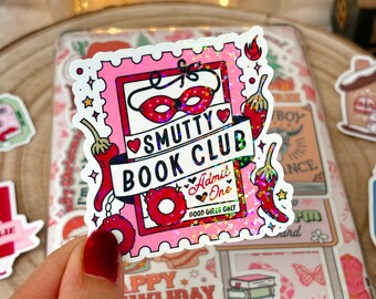 Smut Kindle Stickers Kobo Decor E-Reader Holographic Stickers Bookish Laptop Vinyl Stickers Kindle Accessories Gift for Book Lover