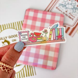 Sommer Kindle Sticker Süßer Kobo Dekor E-Reader Holographic Sticker Bookish Laptop Vinyl Sticker Kindle Zubehör Geschenk für Buchliebhaber