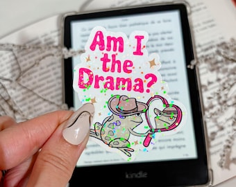 Kindle Sticker Funny Kobo Decor Romantasy E-Reader Holographic Sticker Bookish Laptop Vinyl Sticker Kindle Accessories Booklover Gift