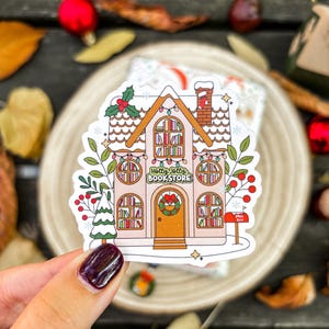 Kerststickers voor Kindle, winterdecoratie van Kobo, holografische sticker voor e-reader, vinylsticker voor laptops, Kindle-accessoires, cadeau voor boekenliefhebbers