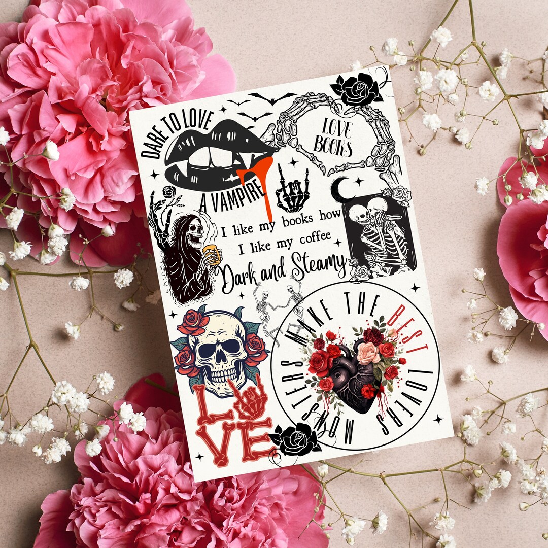 Kindle Insert for Clear Case Kindle Skin Dark Romance Kindle Cover ...