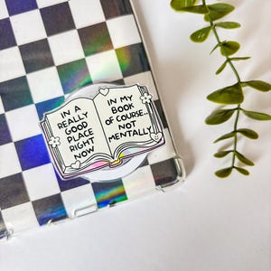 Cute Kindle Grip Bookish Phone Grip Magnetic Kindle Holder Kindle Accessories Bookish Merch Gift for Book Lover