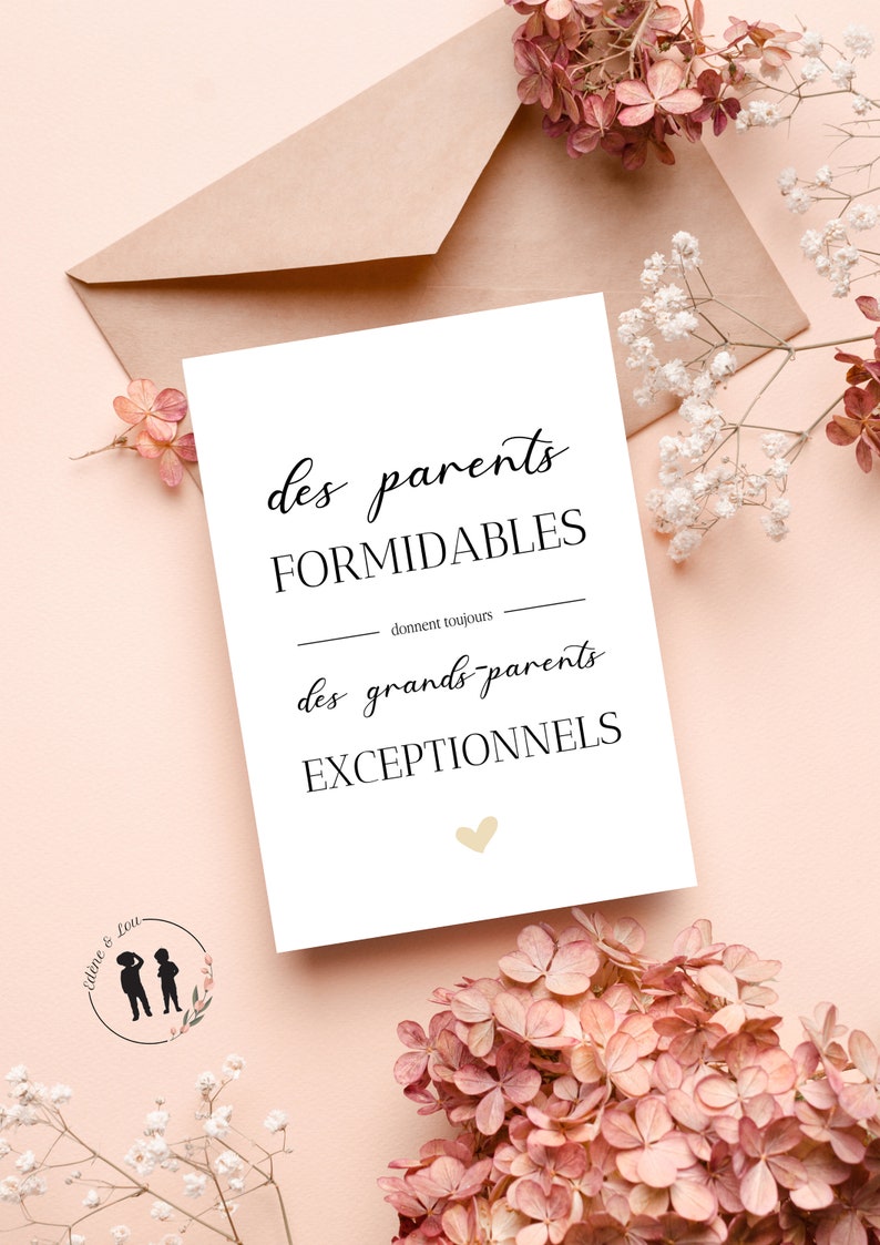 Great grandparents pregnancy announcement card digital pdf image 2