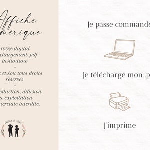 Carte annonce de grossesse bébé ligne - grand frère - annonce deuxième grossesse - line art baby - pregnant - pdf numérique image 2