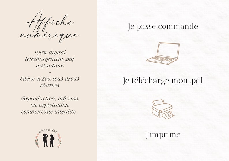 Carte annonce de grossesse bébé ligne - grand frère - annonce deuxième grossesse - line art baby - pregnant - pdf numérique image 2