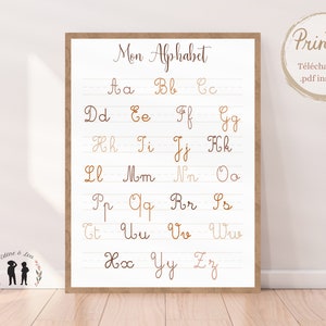 Alfabeto - escritura escolar - mi alfabeto - letras mayúsculas y minúsculas - pdf digital - descarga instantánea