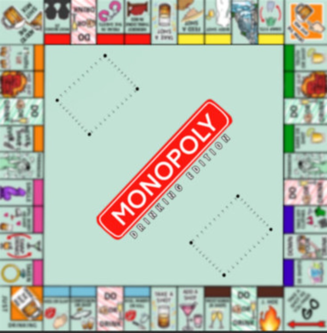 Monopoly Drinking Game Digital Download Etsy UK