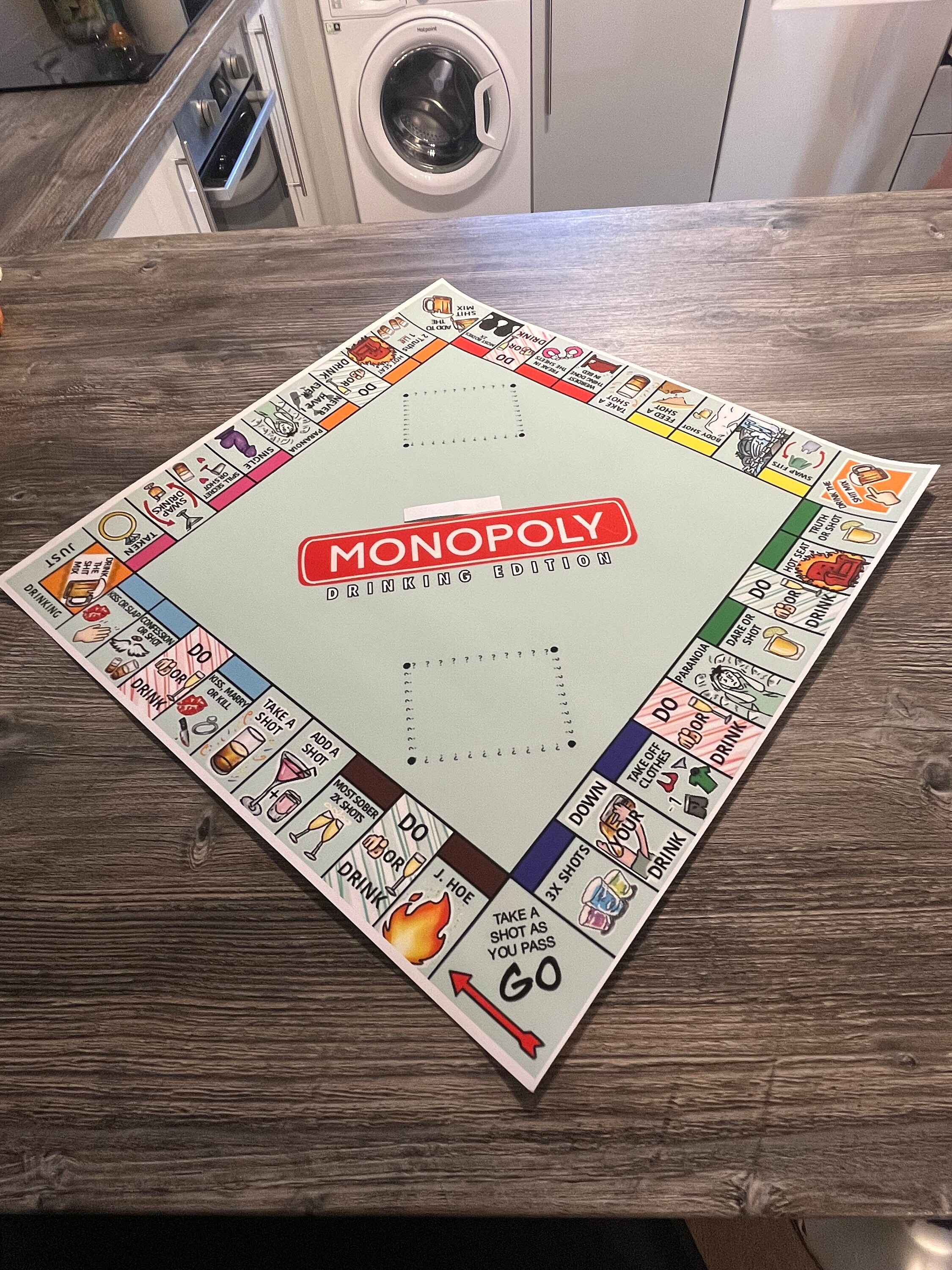 Monopoly Drinking Game Digital Download Etsy