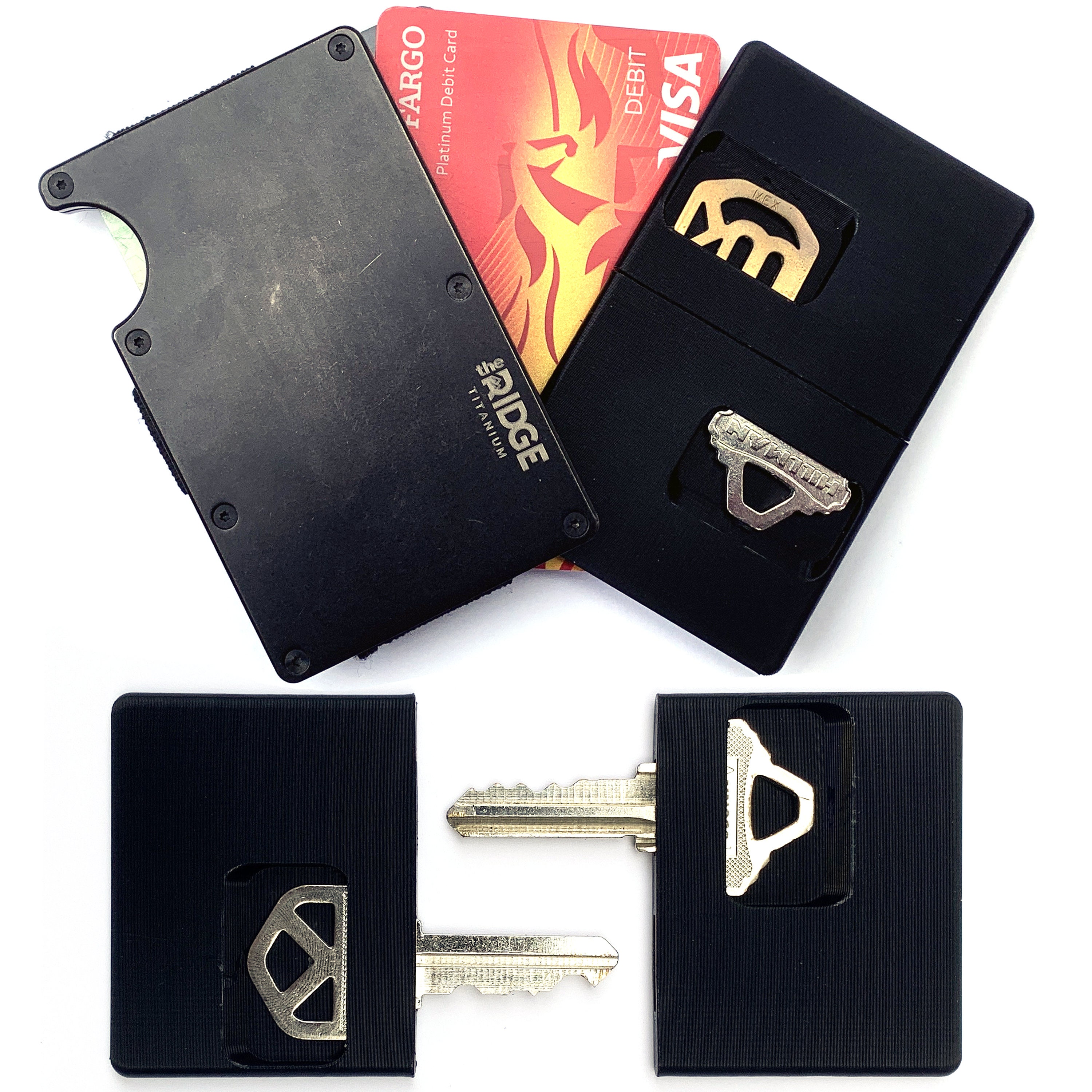 Zip Around Multi Keys Holder Wallet