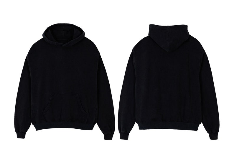 Black Oversized Hoodie Mockup - Etsy