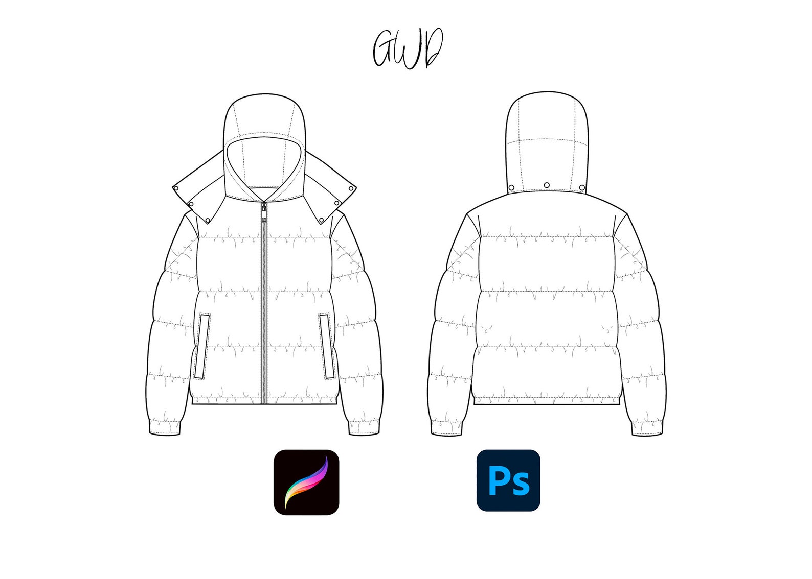 Puffer Jacket Mockup Etsy