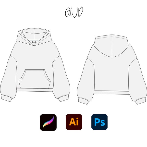 Oversize Pullover Hoodie Mockup