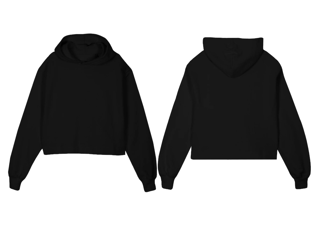 Black Cropped Hoodie Mockup Etsy Black Cropped Hoodie Mockup Etsy