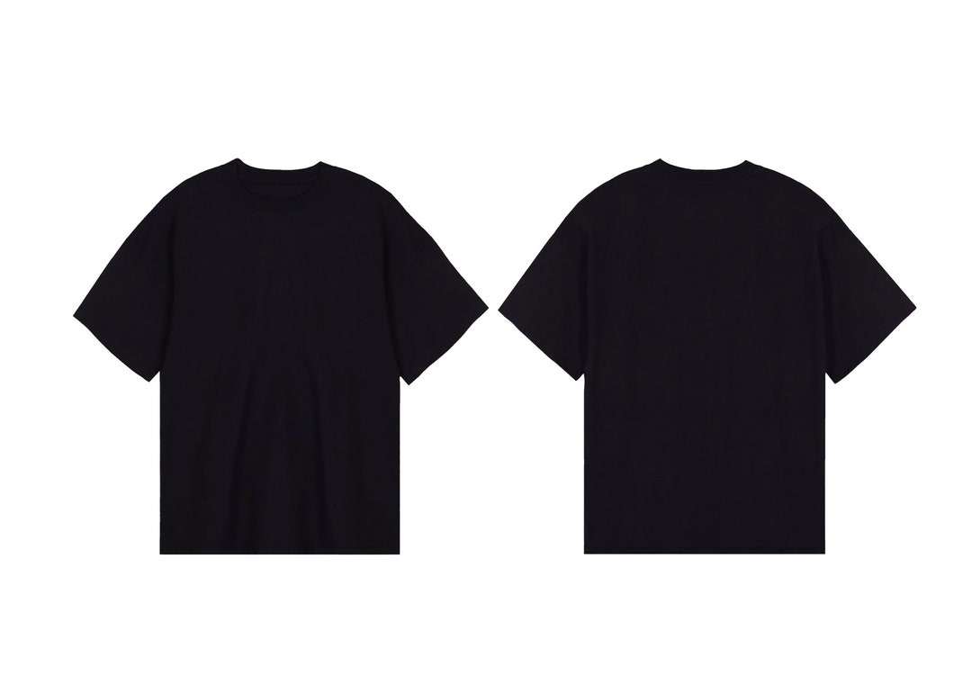 Black t shirt mock deals