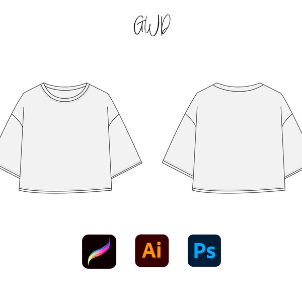 Cropped T-Shirt Mockup