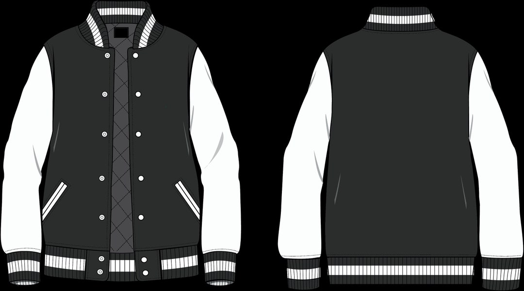 Streetwear Varsity Jacket Mockup - Etsy