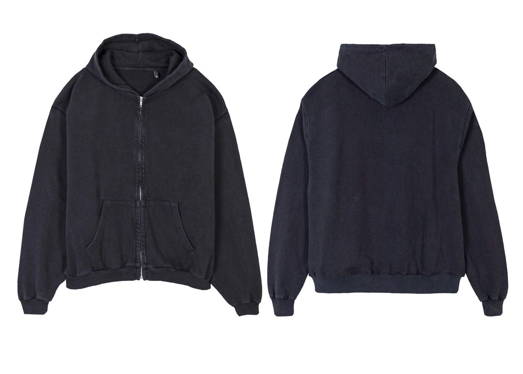 完売商品　ブラックビンテージ パーカー SEQUENZシークエンズ WORK AGING ZIP P/K / 古着風 シンプル ロゴ ワン