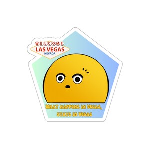 Sphere Stickers Las Vegas, Travel Decals, Great for Customizing Personal Items, Special Souvenir Gift for Tourists, Vibrant City-themed. 3" × 3"