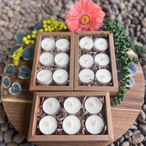 All-Natural Coconut & Soy Wax Tealights | 6pk | Hand-poured with All-Natural Soy Wax