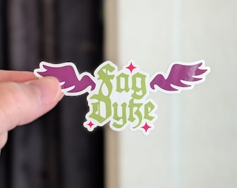 Fag Dyke Mini Sticker | Waterdicht en vaatwasmachinebestendig