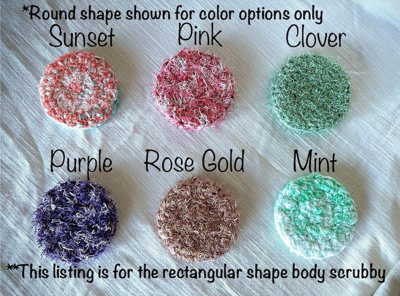 Handmade Crochet Body Scrubby: Cotton Exfoliating Scrubber - Etsy