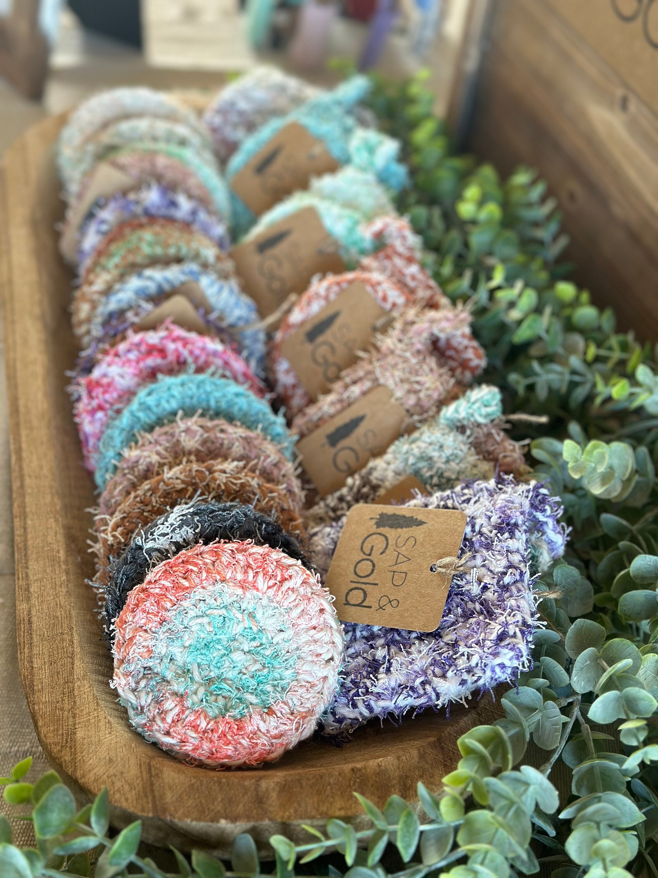 Handmade Crochet Body Scrubby: Cotton Exfoliating Scrubber