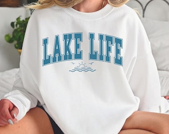 Lake Life Sweatshirt, Lake Hoodie, On The Lake Hoodie, Travel Lover Outfit, Gift For Adventurer, Vacation & Camper Clothing, Camper Apparel