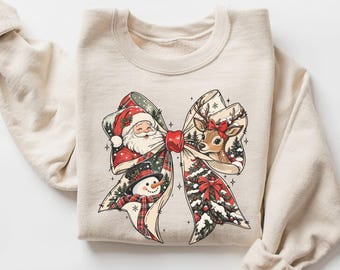 Black Cat Christmas Sweatshirt, Vintage Christmas Cat Hoodie, Cute Cat Lover Shirt, Christmas Tree Graphic Sweatshirt, Holiday Kitty Gift
