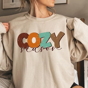 Felpa autunnale Cozy Season, Buon Ringraziamento 2023, Felpa Hello Pumpkin, Felpa con cappuccio autunnale, Felpa autunnale, Maglietta autunnale, Maglietta del Ringraziamento