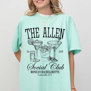 Comfort Colors Custom Luxury Bachelorette Merch, Custom Name Bachelorette Shirt, The Bach Club Bachelorette Shirt,Bachelorette Party,Wedding