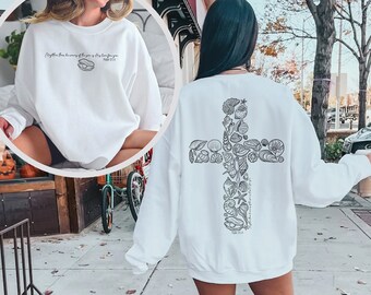 Sudadera cristiana, camiseta playera, sudadera con capucha cristiana, camiseta inspirada en el océano, suéter de playa oceánica, camiseta de conchas marinas, regalo para amantes de la playa, camiseta religiosa