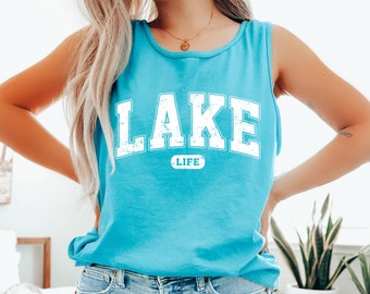 Lake Life Tank Top, Comfort Colors Lake LifeTank Top, Lake Life Crewneck, Lake Tank Top, Lake House Tank Top, Summer Tank Top, Vacation Tank